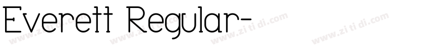 Everett Regular字体转换